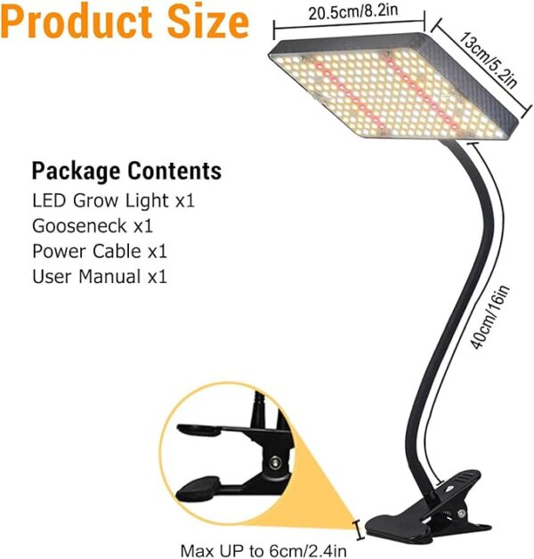 FRGROW Zinqolay Clip On Grow Lights for Indoor Plants - Image 7